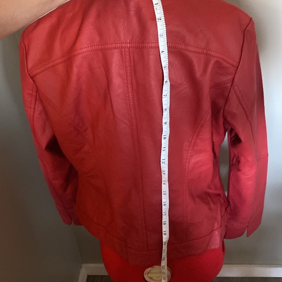 Made by Johnny, “leather” jacket. Size xl, biker jacket - Picture 4 of 12